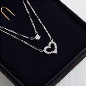 Silver Heart Pendant Necklace